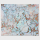 ピンクローズ金ゴールド抽象芸術大理石グラムブラシ海 ラッピングペーパー (フラット)