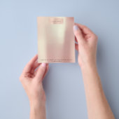 ピンクローズ金ゴールド美しいスパ美しいレターヘッド チラシ (手)