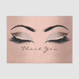 ピンクローズ金ゴールド赤面グリッターサンキューアイシルク 薄葉紙