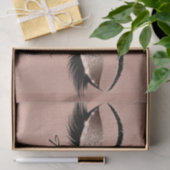 ピンクローズ金ゴールド赤面グリッターサンキューアイシルク 薄葉紙 (ギフト)