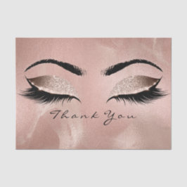 ピンクローズ金ゴールド赤面グリッターサンキューアイスキニー 薄葉紙