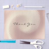 ピンクローズ金ゴールド赤面グリッターサンキューラグジュアリー 薄葉紙 (クラフト)