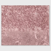 ピンクローズ金ゴールド赤面グリッタースパークグラデーション ラッピングペーパー (フラット)
