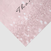 ピンクローズ金ゴールド赤面グリッター有難う名 薄葉紙 (詳細)
