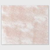 ピンクローズ金ゴールド赤面スパークパウダーホワイトデリケート ラッピングペーパー (フラット)