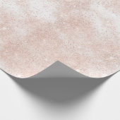 ピンクローズ金ゴールド赤面スパークパウダーホワイトデリケート ラッピングペーパー (角)