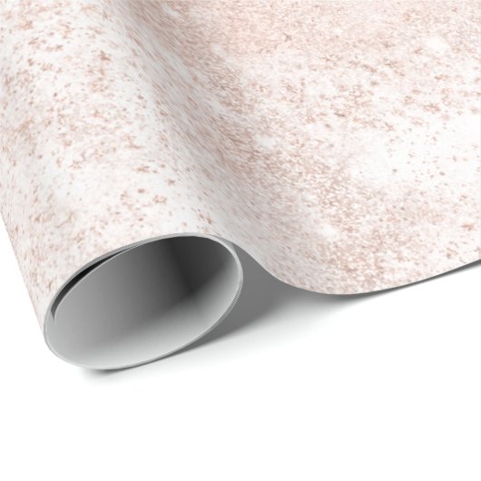 ピンクローズ金ゴールド赤面スパークパウダーホワイトデリケート ラッピングペーパー (ロールコーナー)