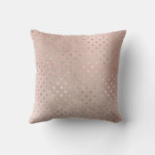 ピンクローズ金ゴールド赤面パウドグランジーシルバーグレイドドット クッション (裏面)