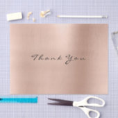 ピンクローズ金ゴールド赤面メタリック感謝していラグジュアリー 薄葉紙 (クラフト)