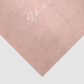 ピンクローズ金ゴールド赤面メタルシルクサンキューネーム 薄葉紙 (詳細)