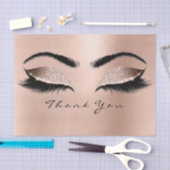 ピンクローズ金ゴールド赤面感謝していグリッターアイメイクアップ 薄葉紙 (クラフト)