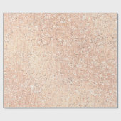 ピンクローズ金ゴールド赤面結晶金属ガラス粉末 ラッピングペーパー (フラット)