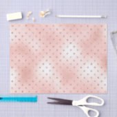 ピンクローズ金ゴールド赤面金属結晶スワロフスキー 薄葉紙 (クラフト)