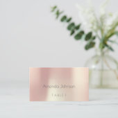 ピンクローズ金ゴールド金ゴールド結婚ズエスコートプレイスパックプラック プレイスカード (スタンド正面)