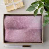 ピンクローズ金ゴールド金属箔スパークル 薄葉紙 (ギフト)