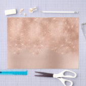 ピンクローズ金ゴールド金属赤面粉末グリッター 薄葉紙 (クラフト)