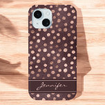 ピンクローズ金ゴールド – ブルゴーニュ水玉模様パターン iPhone XRケース<br><div class="desc">赤面ピンク – バラフェイク金ゴールドフォイルとブルゴーニュ水の色の背景手描き水玉模様パタガーリーーンの電話ケースあなたの名前を追加することができます – モノグラム。デザイ連絡ナーにも一致するアイテムをもし追加する必要があります。</div>