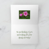 ピンクローズ・オブ・シャロン/スピーディな回復を願う カード (内部)