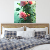 ピンクローズ – キャンバスプリント (インサイチュ (寝室))