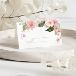 ピンクローズ&グリーン結婚ズ プレイスカード