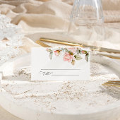 ピンクローズ&グリーン結婚ズ プレイスカード