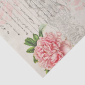 ピンクローズ&スクリプトオンパーチメント紙 薄葉紙 (詳細)