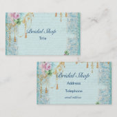 ピンクローズ&タッセルレフェミニンース 名刺 (正面/裏面)