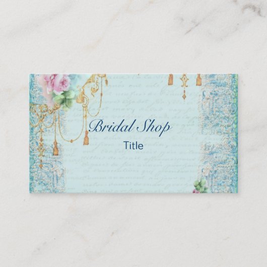 ピンクローズ&タッセルレフェミニンース 名刺 (正面)