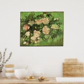 ピンクローズ、バムゴッホ、1890 ポスター (キッチン)