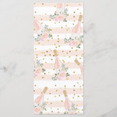 ピンクローズ&バラブライダルシャワー メニュー (裏面)