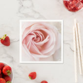 ピンクローズ&ホワイトウッドシャビーシックブライダルシャワー スタンダードカクテルナプキン (インサイチュ)