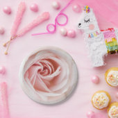 ピンクローズ&ホワイトウッドシャビーシックブライダルシャワー ペーパープレート (パーティー)