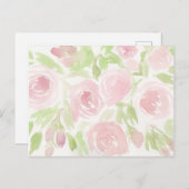 ピンクローズ ポストカード (正面/裏面)