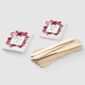 ピンクローズ&ポピーフローラブーケ結婚ス ハンドファン (組立なし)