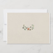 ピンクローズ&ユーカリ素朴ハート保存日 招待状 (裏面)