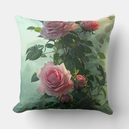 ピンクローズ – 枕 (正面)