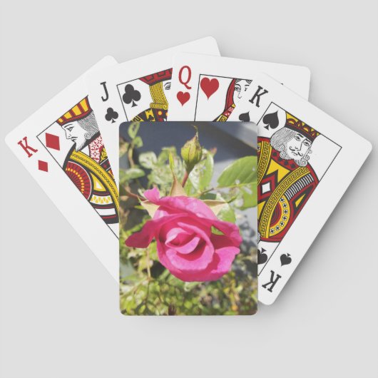 ピンクローズ#2 トランプ (裏面)