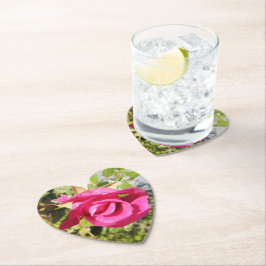 ピンクローズ#2 ペーパーコースター