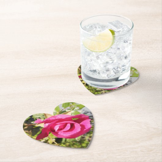 ピンクローズ#2 ペーパーコースター (インサイチュ)