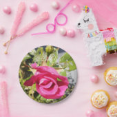 ピンクローズ#2 ペーパープレート (パーティー)