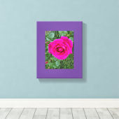 ピンクローズ#3 キャンバスプリント (インサイチュ (ウッドフロア))