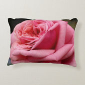 ピンクローズIかわいらし花の写真 アクセントクッション (裏面)