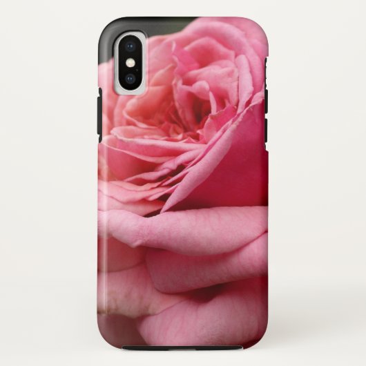 ピンクローズIかわいらし花の写真 Case-Mate iPhoneケース (裏面)