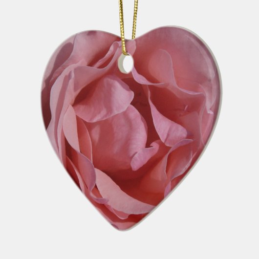 ピンクローズIIかわいらしフローラ セラミックオーナメント (左)