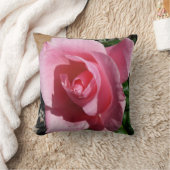 ピンクローズIIIガーデンフローラ クッション (ブランケット)