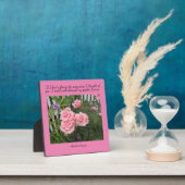 ピンクローズThoughts of You Tabletopプラーク フォトプラーク (インサイチュ)