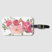 ピンクローゼアクリルラゲージタグ ラゲッジタグ (正面横)