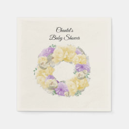 ピンクローゼアンドプニーベビーシャワー紙ナプキンス スタンダードカクテルナプキン