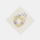 ピンクローゼアンドプニーベビーシャワー紙ナプキンス スタンダードカクテルナプキン (角)