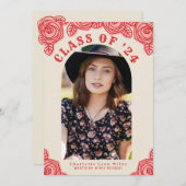 ピンクローゼアーチフォトディスタンスパーティー招待状 招待状 (正面/裏面)